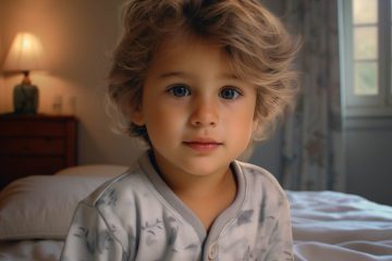 bambino con pigiama